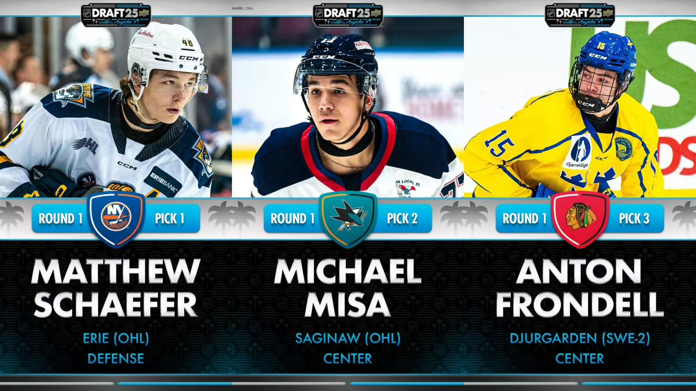 Der NHL-Draft ist eröffnet, und die NHL heißt neue Spieler willkommen.